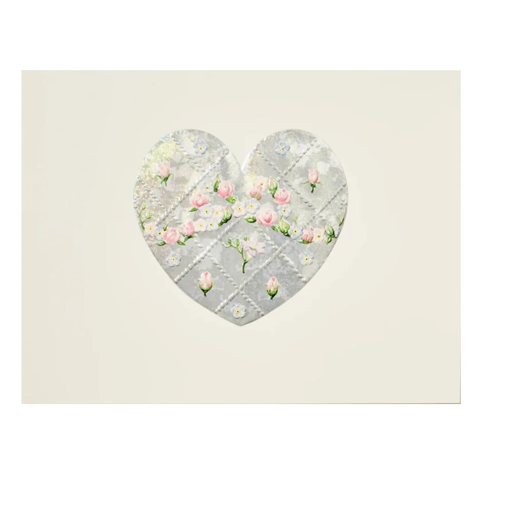 Carte Heart Silver Holographique - Organisation de la maison avec des solutions de rangement - home organiser carte organisation maison solution rangement