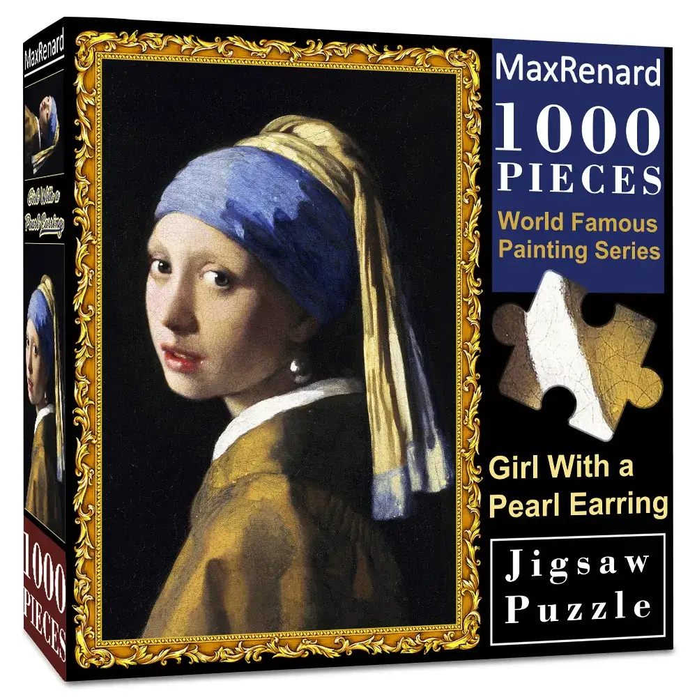 Puzzle 1000 Pièces Tableau La Jeune Fille à la perle - Boutique Bébé en Ligne : Soins, Jouets et Articles Maison - Puzzle 1000 pièces