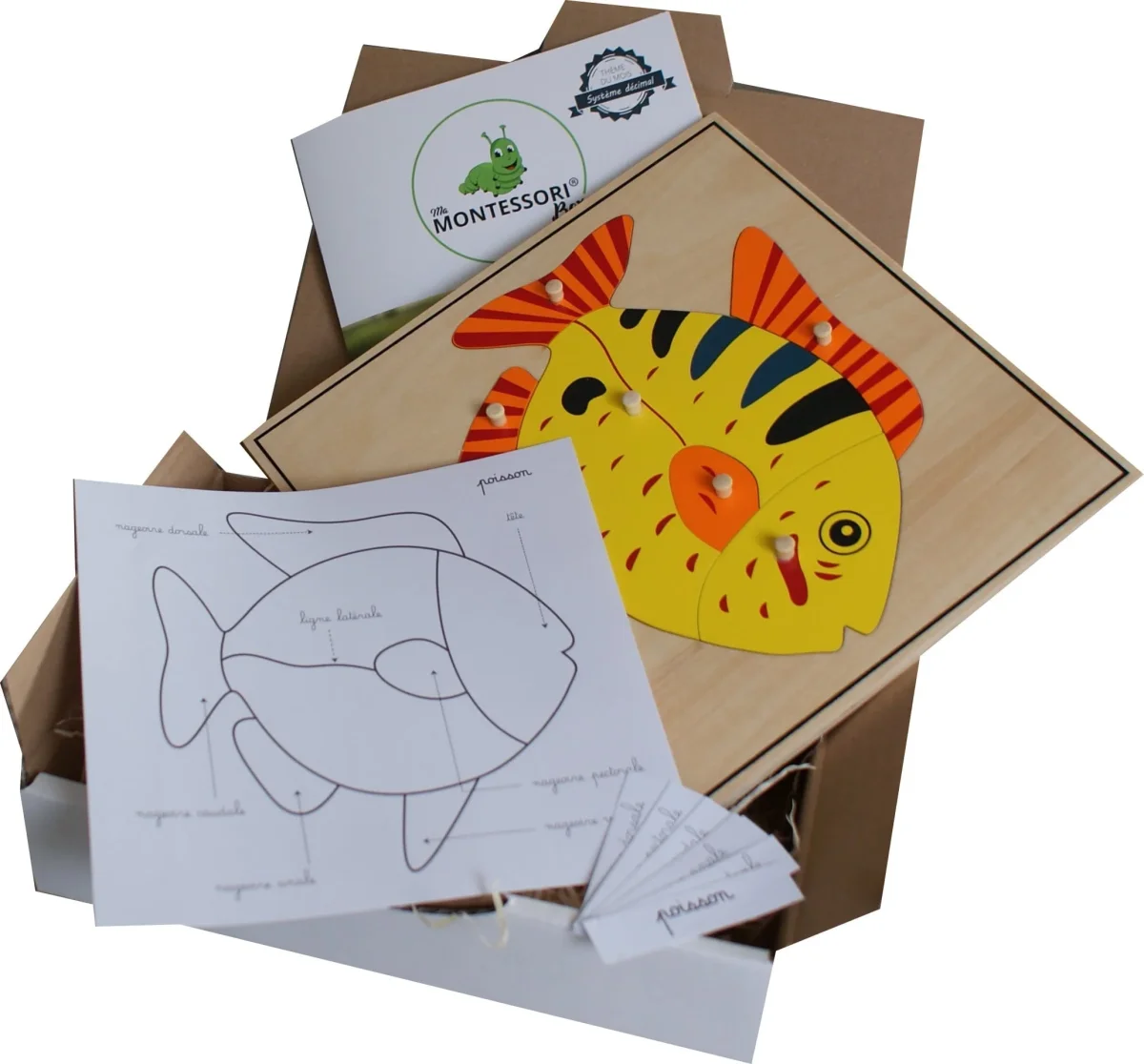 Puzzle Poisson Montessori Zoologie Boutique Maman Bébé Produits Essentiels Quotidien