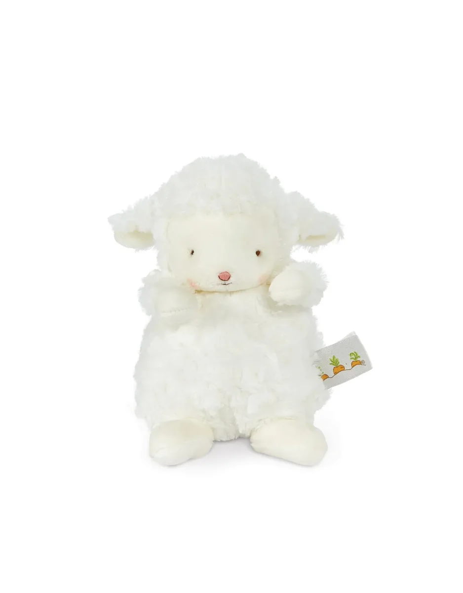 Peluche - Wee Kiddo l'agneau - Bunnies by the bay - Boutique Maman & Bébé – Produits Essentiels au Quotidien Doudou - ninin - peluche triangle agneau - Doux - blanc