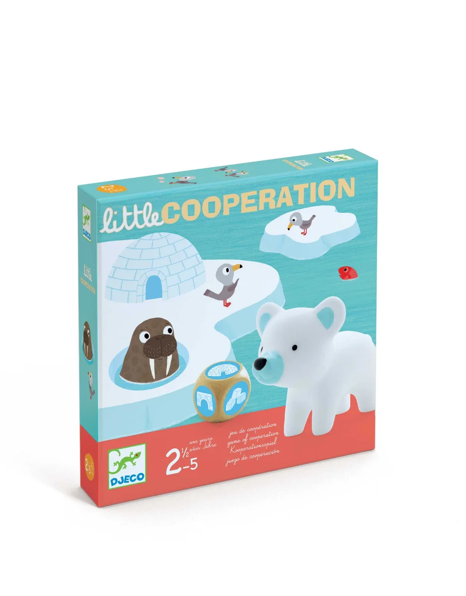 Jeu - Little cooperation - Djeco - Boutique Maman & Bébé – Produits Essentiels au Quotidien Jeu coopératif Hop!Hop!Hop! - Djeco || L'Ourson Rouge