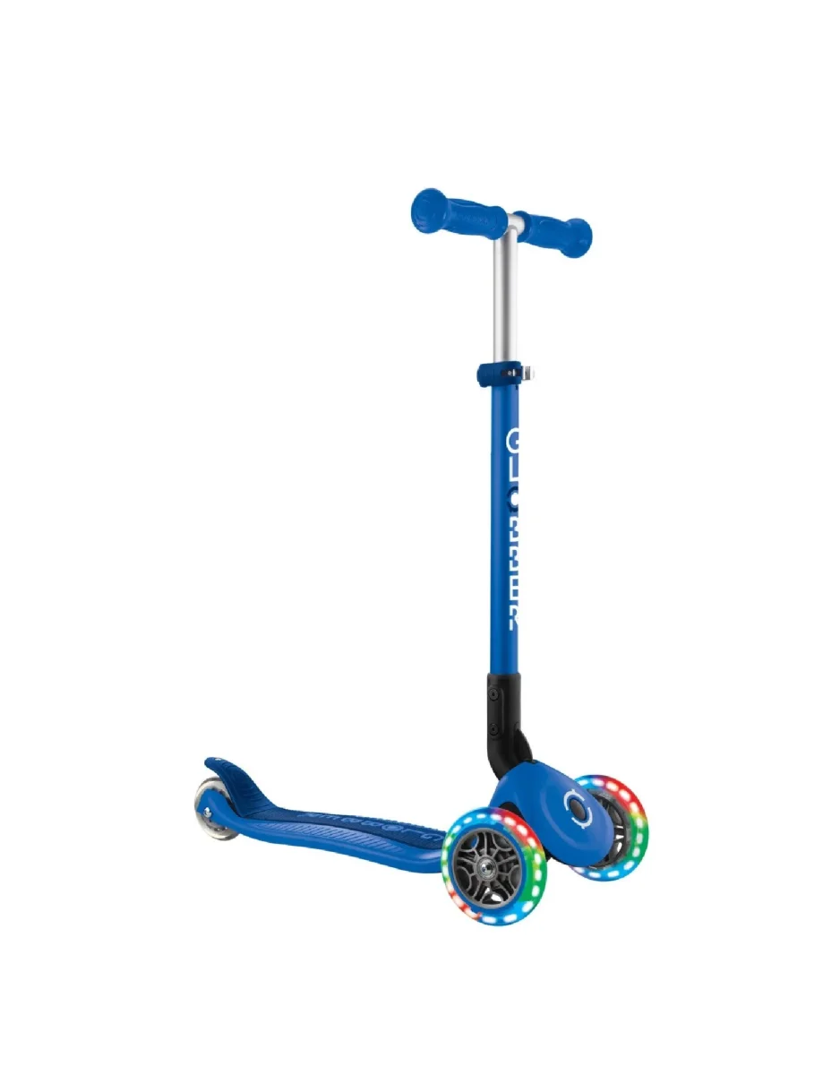 Trottinette pliable à 3 roues lumineuses - Primo 3 à 7 ans - Bleu - Globber - Boutique Maman & Bébé – Produits Essentiels au Btwin Quotidien