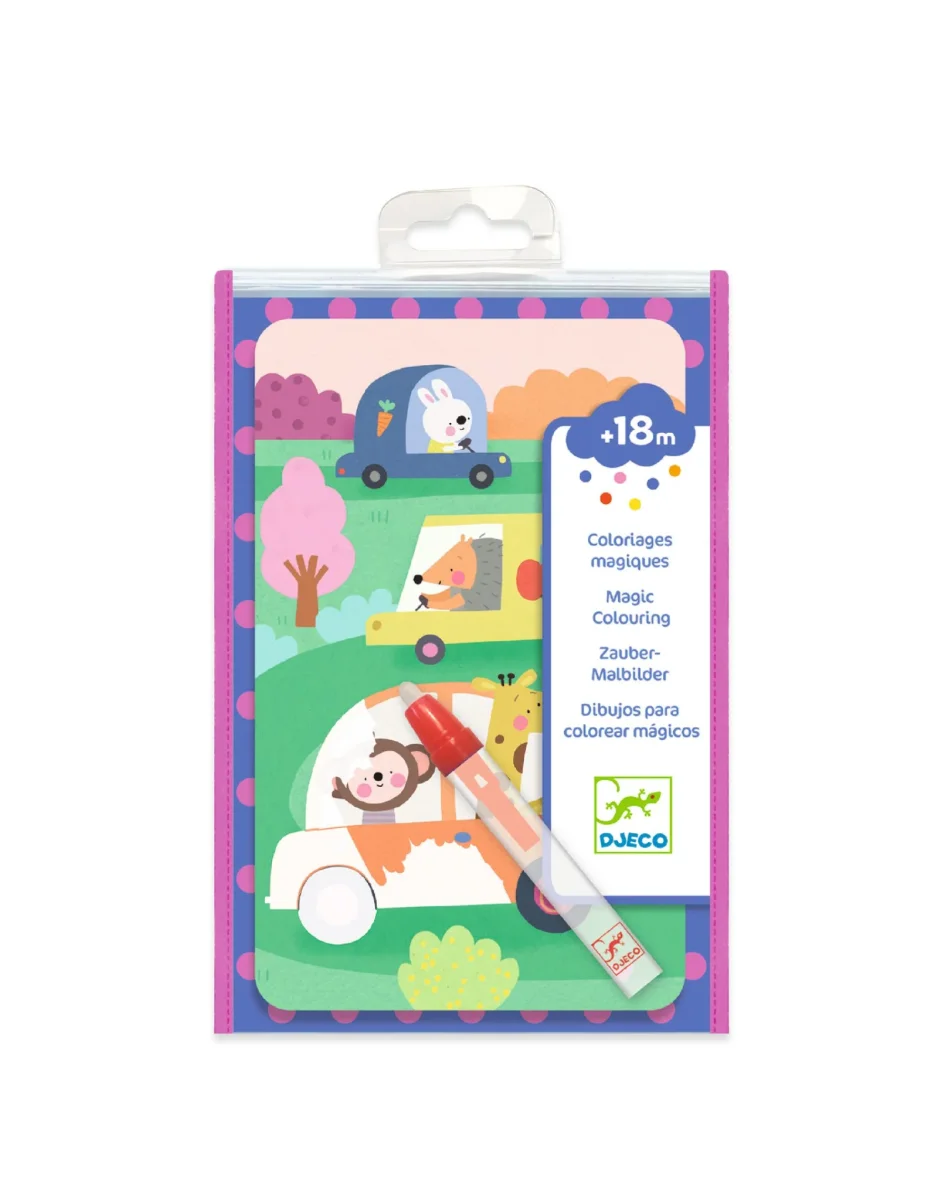 Coloriages LOULOUS magiques - En route - Djeco - Boutique Maman & Bébé – Produits Essentiels au Quotidien