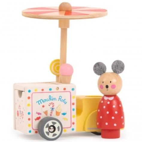 Moulin Roty Grande Famille Triporteur Glacier||Moulin Roty Grande Famille Ice Cream Delivery Tricycle Boutique Bébé Ligne Soins Jouets Articles Maison