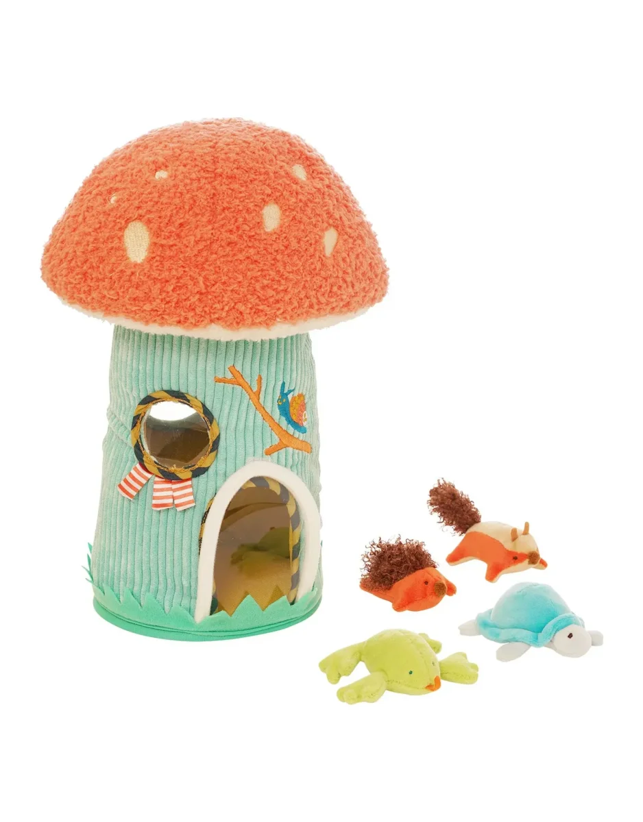 Maison champignon avec animaux en peluche - Manhattan Toy - Boutique Maman Bouteilles & Bébé – Produits Essentiels au Quotidien