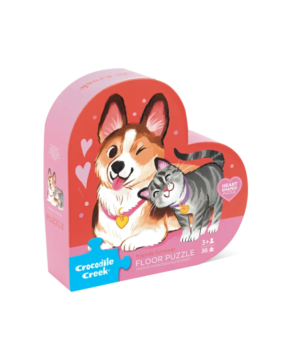 Casse-tête 36 pièces - Amis à fourrure 3+ - Crocodile Creek - Boutique Maman & Bébé – Produits Essentiels au Quotidien Crocodile Creek - Case Floor Puzzle 24 pc Animal ABC – Les Monti'Cocos