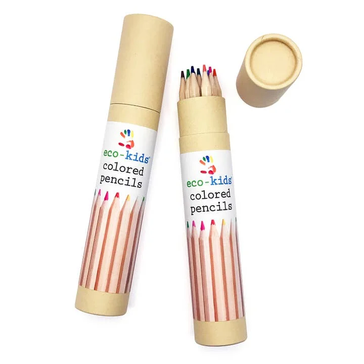Eco-Kids - Crayons à Colorier||Eco-Kids - Colored Pencils - Boutique Bébé SPA en Ligne : Soins, Jouets et Articles Maison