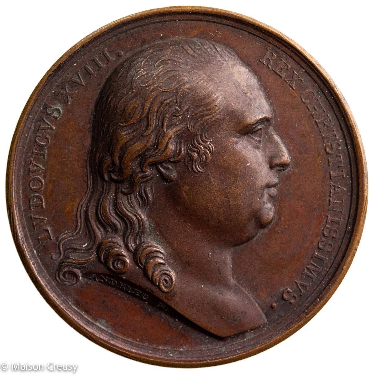 Louis XVIII médaille pour le mariage du duc et de la duchesse de Berry - Vins Rouges Harmonieux pour Chaque Occasion Vignerons de Guitres Cuvée Reserve Grande Duchesse Marie | Vivino Français