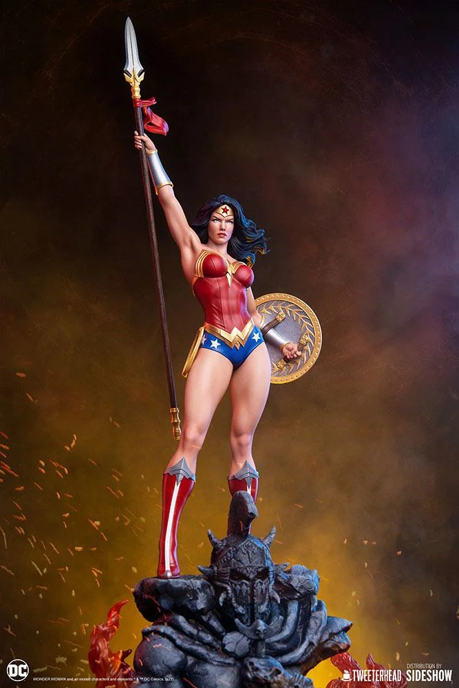 DC COMICS – Statuette 1/4 Wonder Woman Classic 94 cm - Éclairage de qualité avec frais de port offerts - {'count': 2, 'name': 'with'}