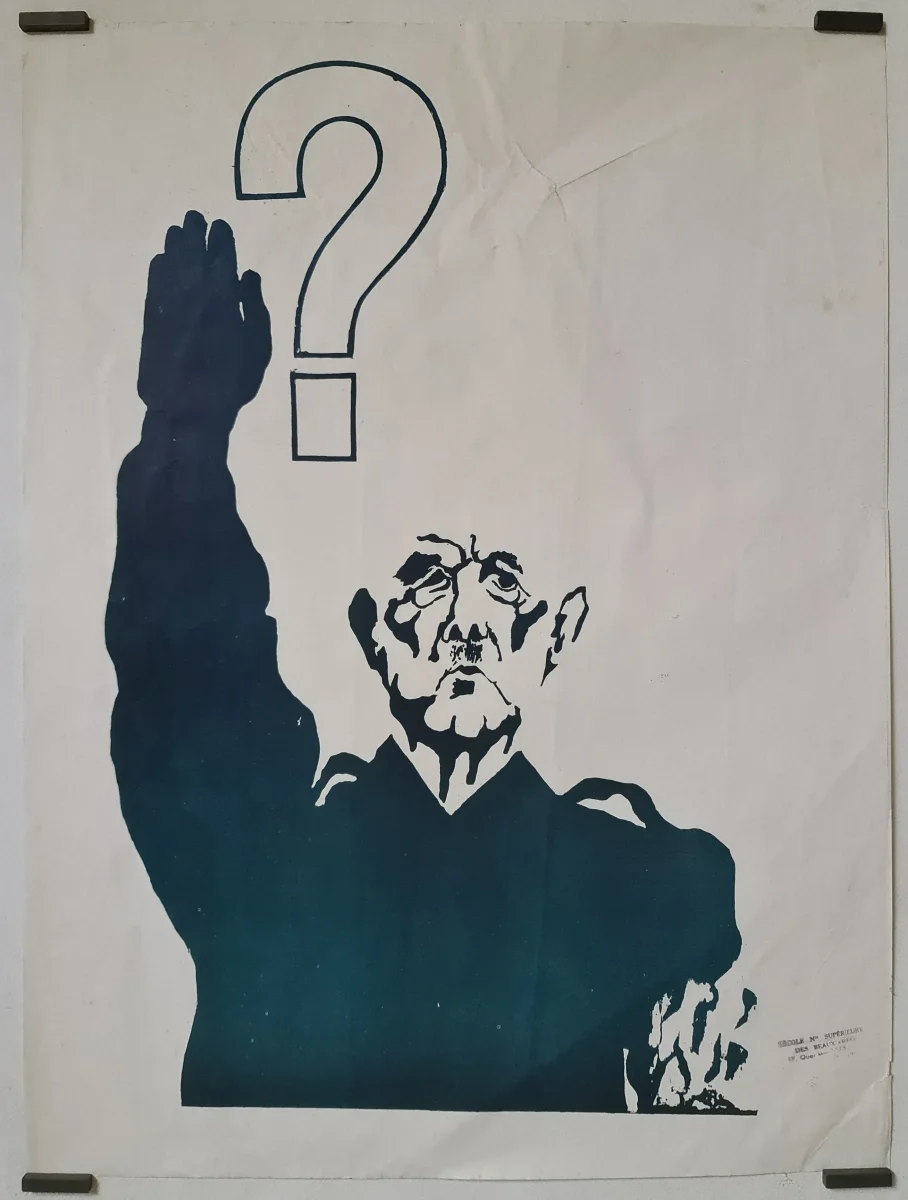 De Gaulle libres faisant le salut fasciste mai 1968 - Saldi Straordinari – Offerte Speciali Disponibili Adesso
