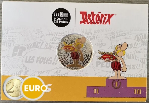 50 euro Frankrijk 2022 – Asterix Succes BU FDC zilver gekleurd - Vins Rouges Harmonieux pour Chaque Occasion - {'count': 1, 'name': 'Noces'}