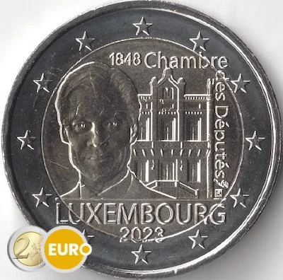 2 euros Luxemburgo 2023 – 175 años de la Cámara de Diputados UNC - Vins Lafite Rouges Harmonieux pour Chaque Occasion