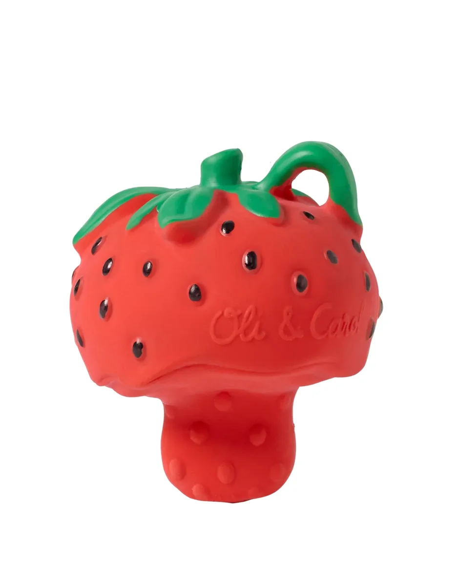 Jouet de dentition - Sweetie la fraise - Oli & Carol - Boutique Maman & Bébé – Produits Essentiels au Quotidien Dentifrice enfant et bébé | La Rosée cosmétiques