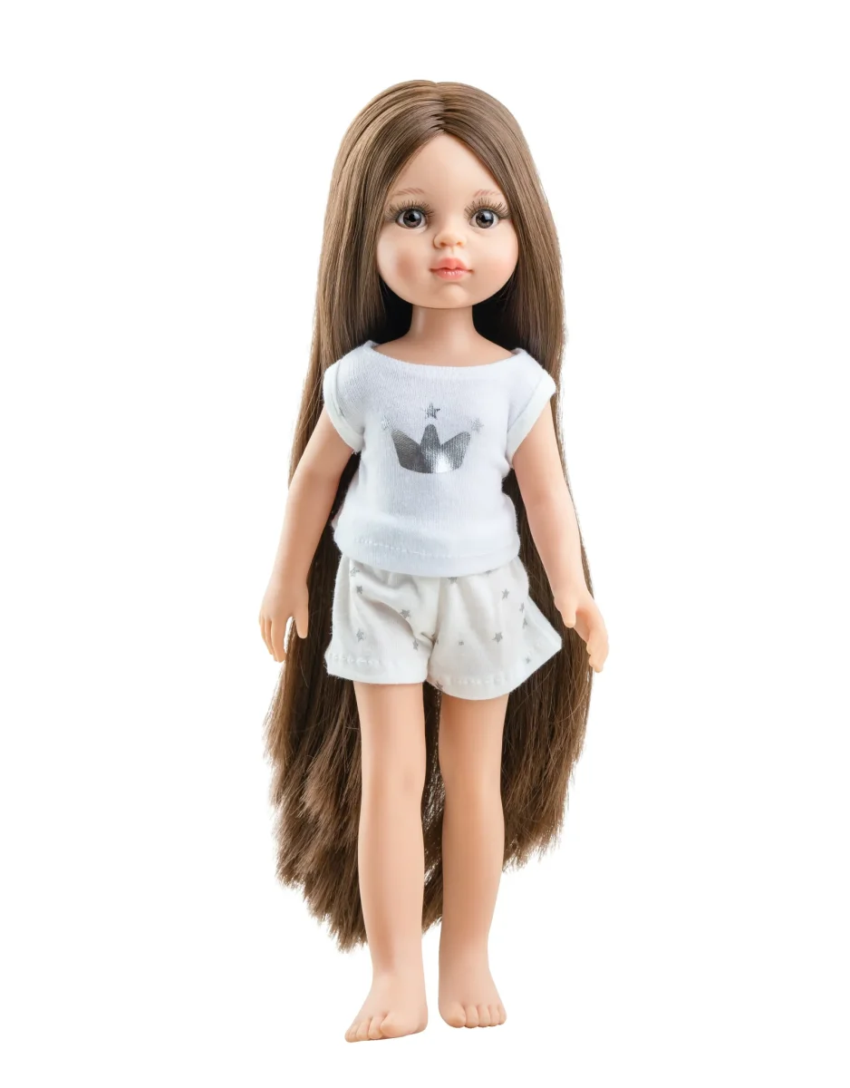 Poupée Las Amigas en pyjama en sac - Carol aux cheveux longs - Paola Reina - Boutique Maman & Bébé – Produits Essentiels jersey au Quotidien