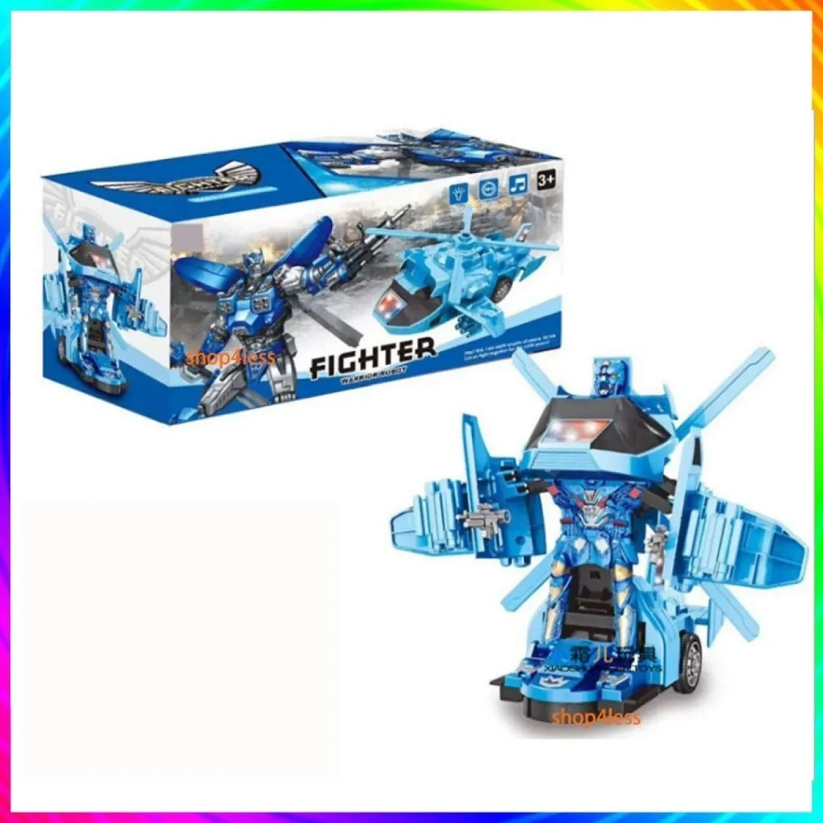 Générique Transformateur De Voiture Déformation Mech Guerrier Action Figure Jouets Jouet-Bleu - Vins Rouges Harmonieux pour Chaque Occasion
