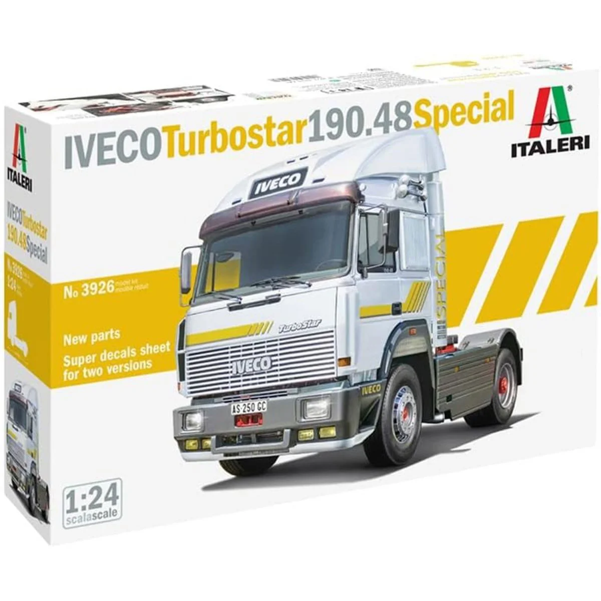 Maquette Iveco Turbostar 190.48 Special tracteur seul au 1/24ème Italeri - Accessoires Outdoor pour Plus de Liberté de Mouvement - {'count': 1, 'name': '1:32'}
