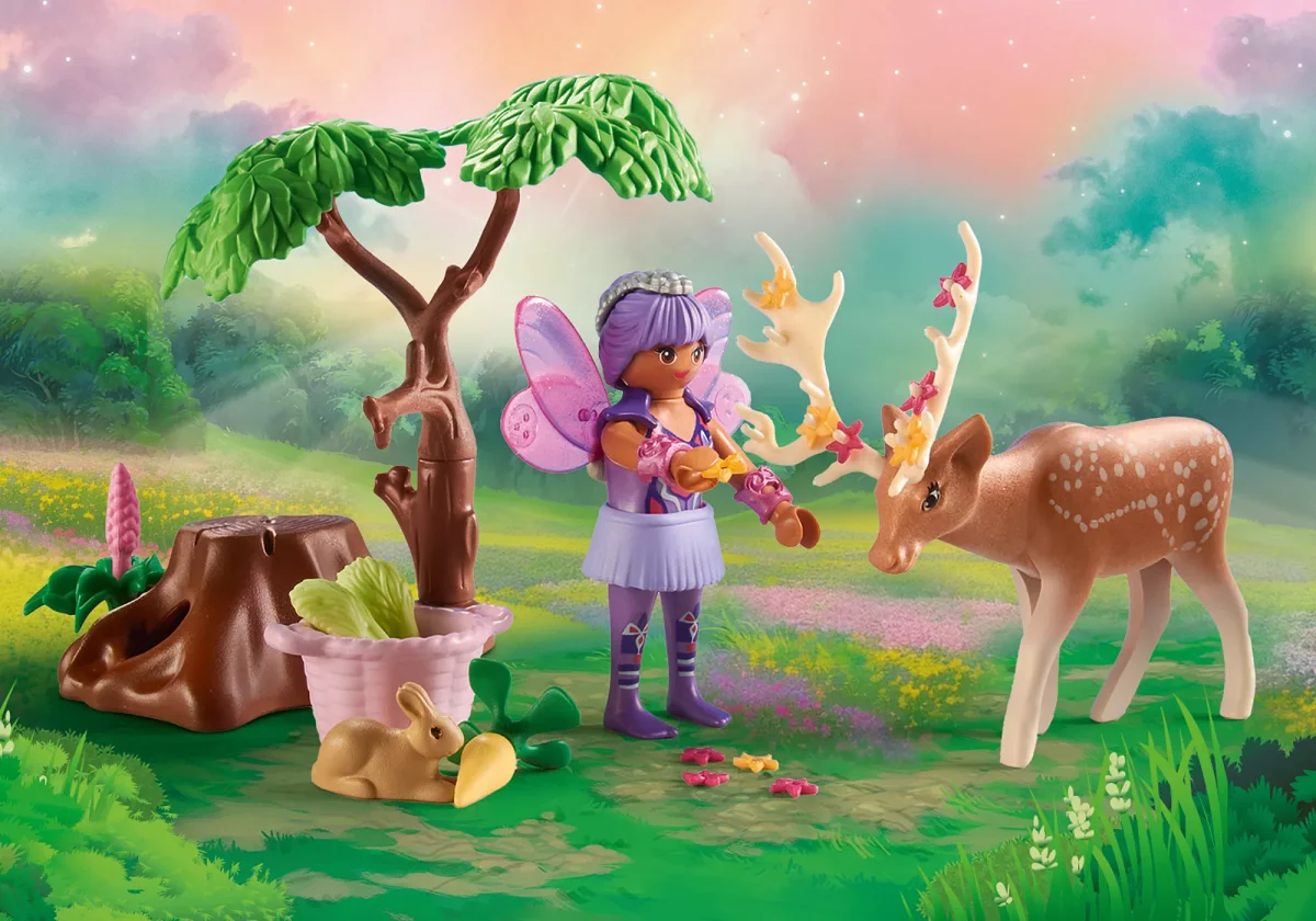 DUO DE FÉES AVEC ANIMAUX DE LA FORÊT "PRINCESS MAGIC" - Boutique Maman & Bébé – Produits Essentiels au Quotidien Puressentiel – Duo répulsif apaisant bébé Schtroumpfs, 2 produits