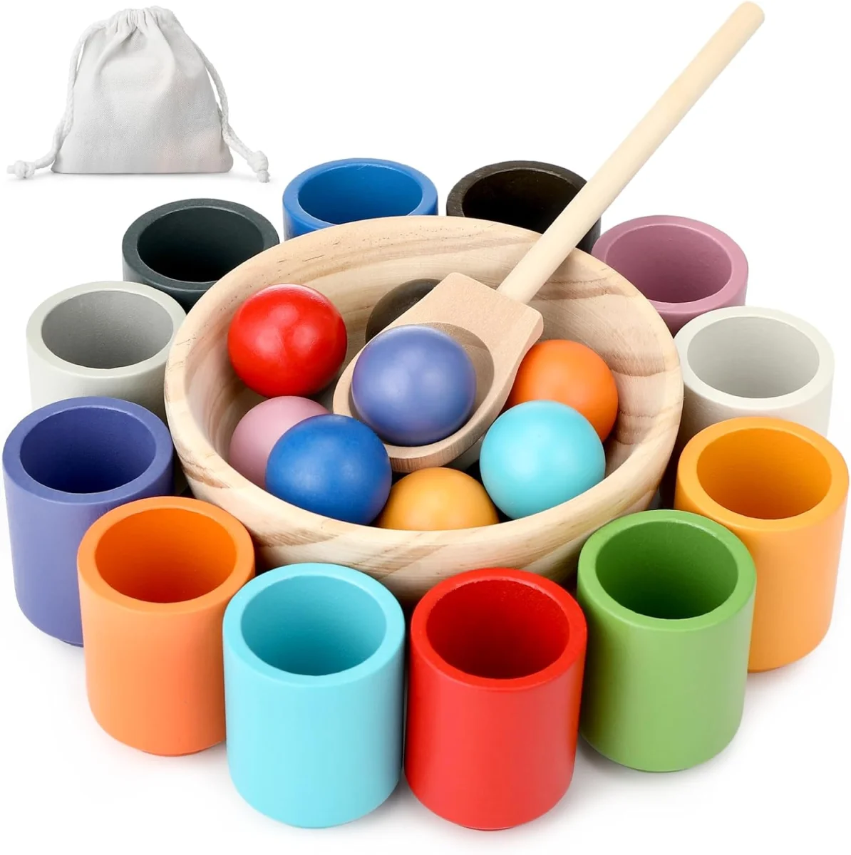 Jouet en bois Montessori : apprendre à compter pour les 2-5 ans - Vins Rouges litres Harmonieux pour Chaque Occasion