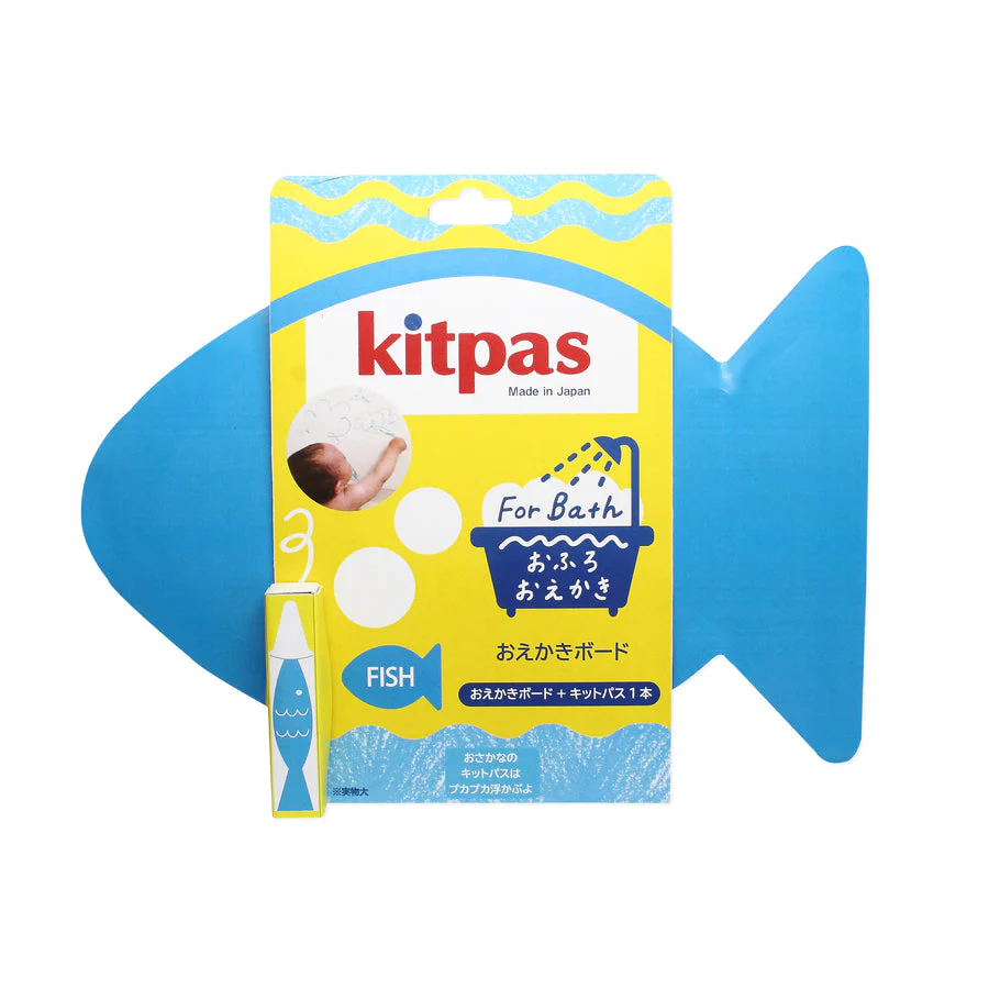 Kitpas - Tableau de Dessin pour le Bain - Poisson||Kitpas - Bath Drawing Board Set - Fish - Boutique Bébé en Ligne : Soins, Jouets et Articles Maison Jeu de bain Requin Attrape-Poissons - Tiger Tribe - Jouet pour le bain