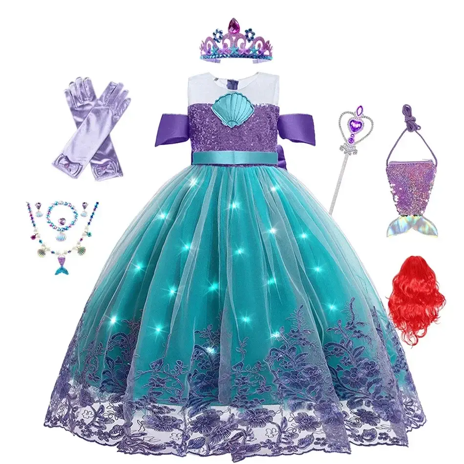 Robe petite sirène avec lumières Mattel LED pour filles - Boutique Bébé en Ligne : Soins, Jouets et Articles Maison