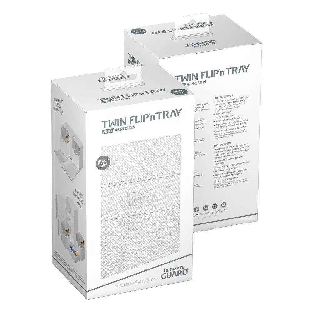 Ultimate Guard Twin Flip`n`Tray 200+ XenoSkin Monocolor Blanc - Saldi Straordinari – Offerte Speciali Disponibili Adesso Ultimate Guard Flip'n'Tray 100+ Xenoskin - Black : Amazon.fr: Jeux et Jouets