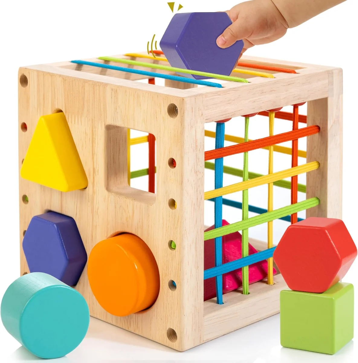 Jouet tri bois Montessori éveil sensoriel tout-petits an Vins Rouges Harmonieux Occasion