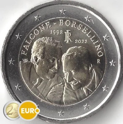 euros Italia Falcone Borsellino Rouges Harmonieux Occasion