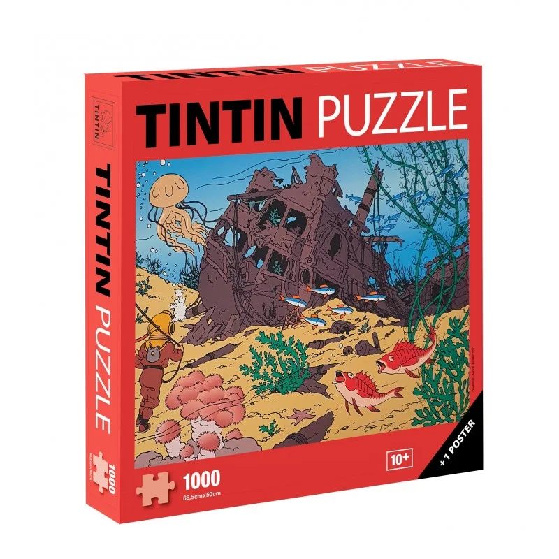 Hergé Tintin Puzzle Licorne pièces Vins Rouges Harmonieux Occasion