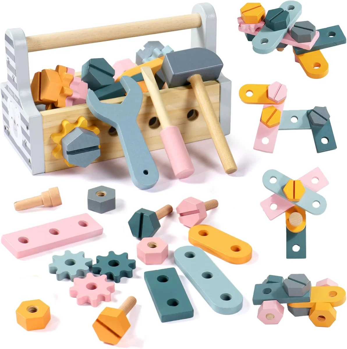 Jouet bricolage Montessori Petfu outil bois apprentissage enfants ans Vins Rouges Harmonieux Occasion