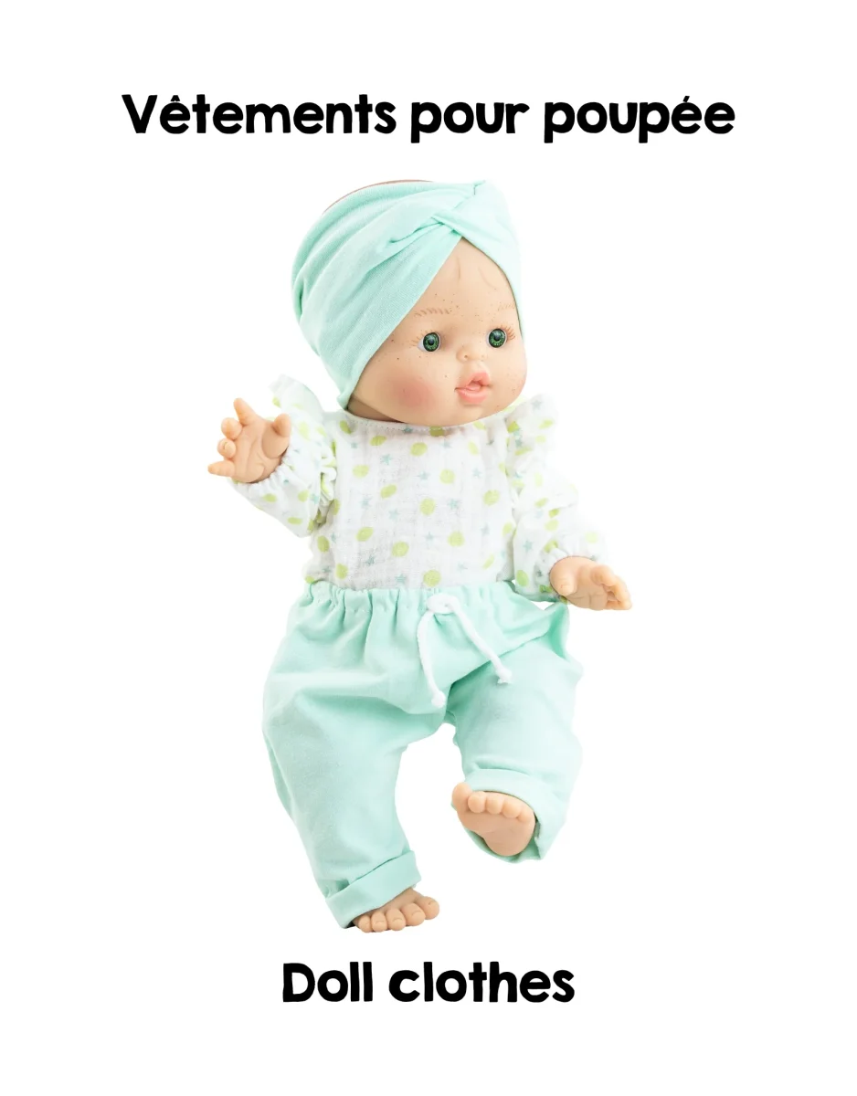 Vêtements pour poupée Gordis, Los Manus et Alex & Sonia - Ensemble pantalon turquoise - Paola Reina - Boutique Maman & Jouets Bébé – Produits Essentiels au Quotidien