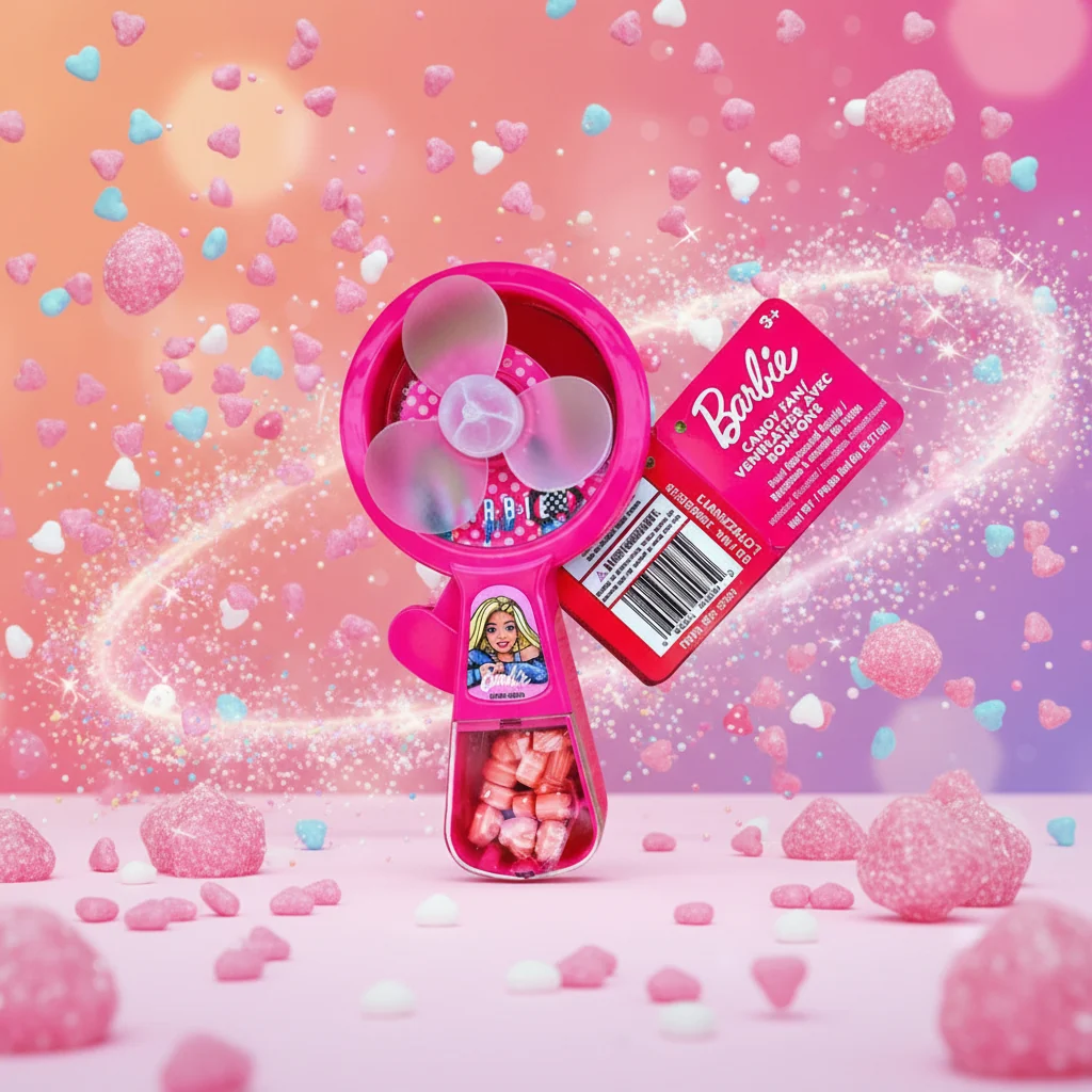 Barbie fan - Saldi Straordinari – Offerte Speciali Disponibili Adesso Checkers Sixty60 | Barbie Handy Fan with Candy 5g
