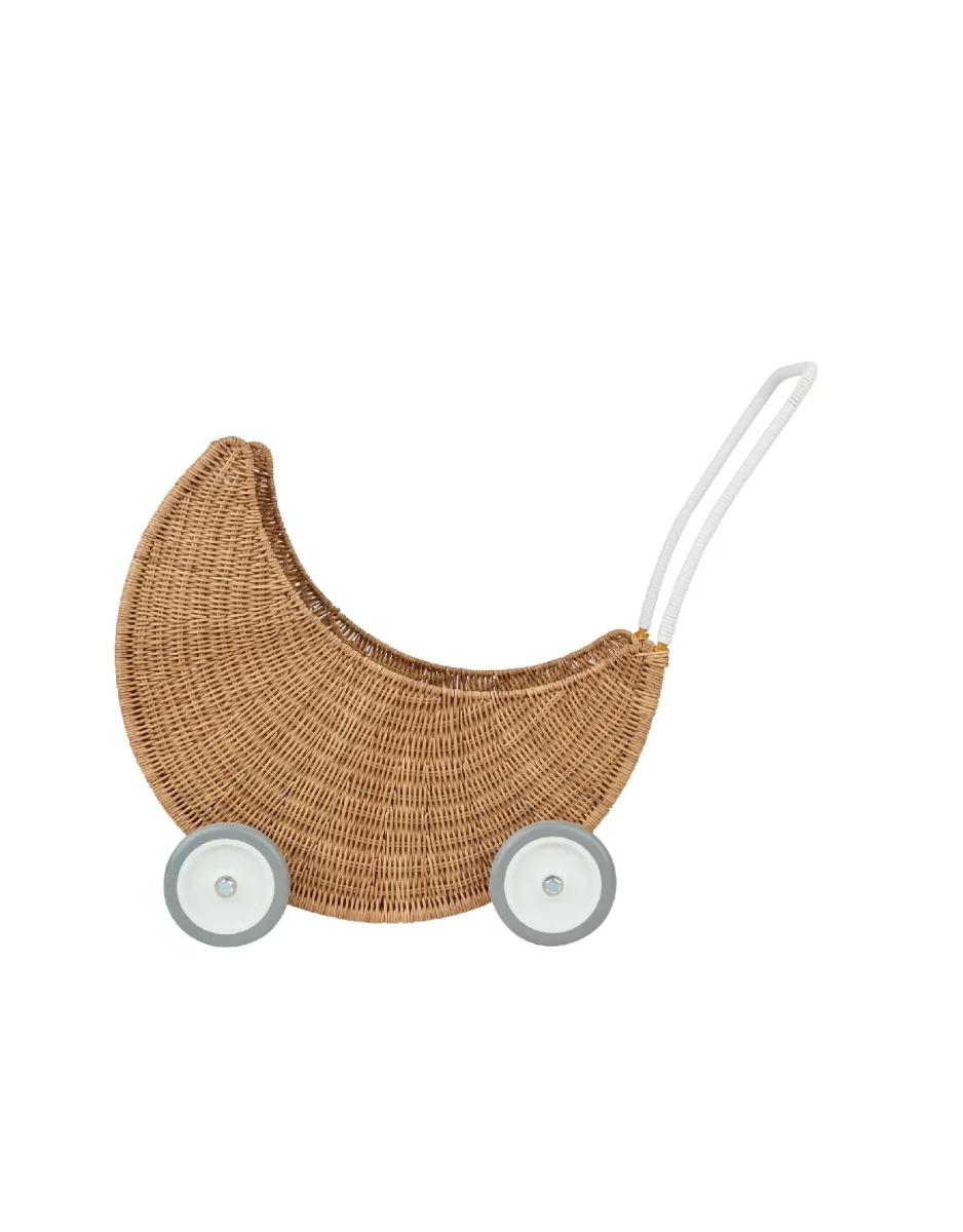 Poussette pour poupée en rotin - Lune Naturel - Livraison incluse - Olli Ella - Boutique Cdiscount Maman & Bébé – Produits Essentiels au Quotidien