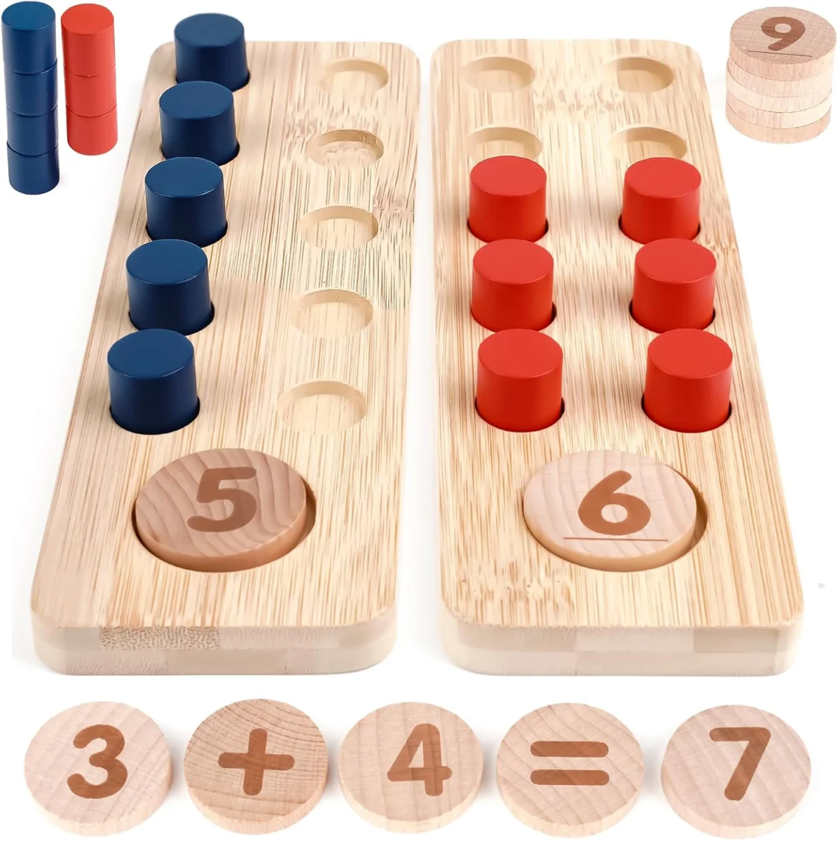 Jouet Montessori Dinorun enfant : apprendre à compter pour les enfants de 4 à 6 ans - Vins Rouges Harmonieux pour Chaque Occasion