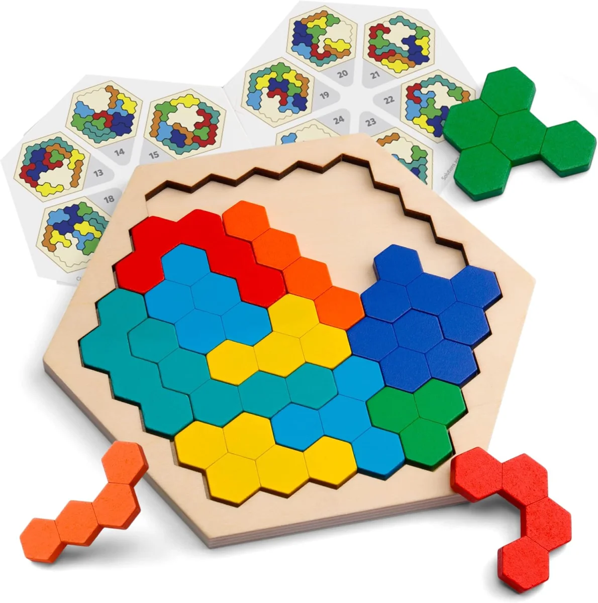 Puzzle en bois Coogam : casse-tête hexagonal Montessori pour tous les âges - Vins Rouges Harmonieux pour Chaque Occasion Casse-tête en bois 4 Notches – Puzzle démonter et remonter dès 8 ans | Jeux  Faugère