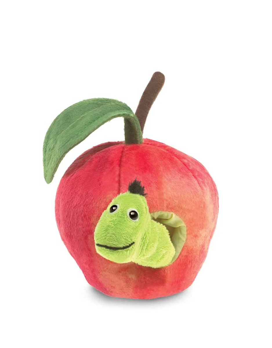 Marionnette Ver pomme Folkmanis Boutique Maman Bébé Produits Essentiels Quotidien
