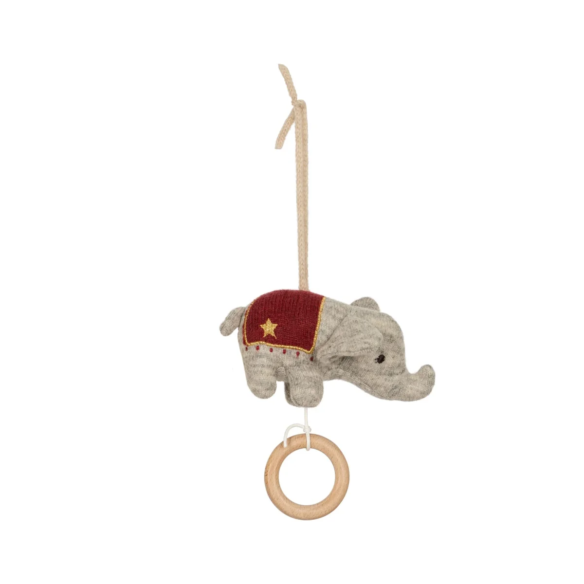 Konges Slojd - Jouet Musical - Éléphant||Konges Slojd - Musical Toy - Elephant - Boutique Bébé Brocanteandco en Ligne : Soins, Jouets et Articles Maison