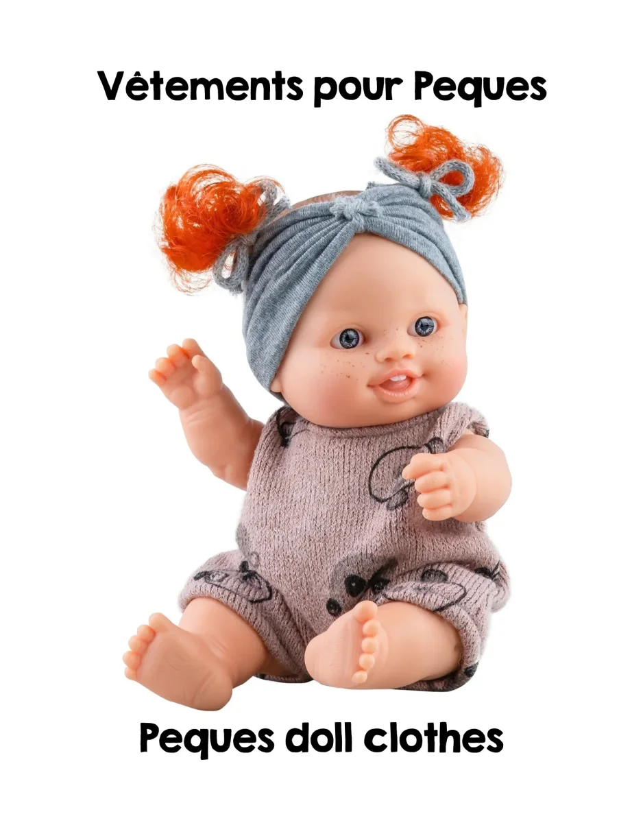 Vêtements poupée Peques Ensemble vieux rose Paola Reina Boutique Maman Bébé Produits Essentiels Quotidien