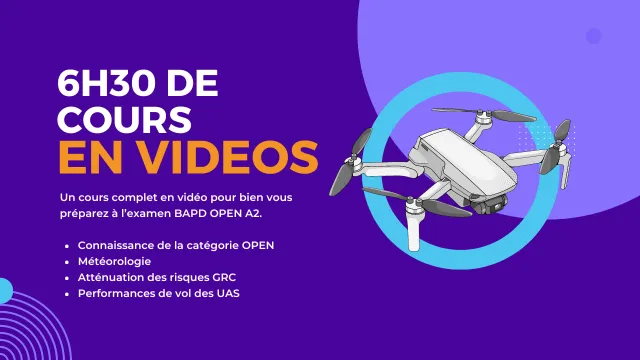 Formation drone BAPD OPEN A2 Préparation théorique ​Drones Professionnels Grand Public Boutique Française