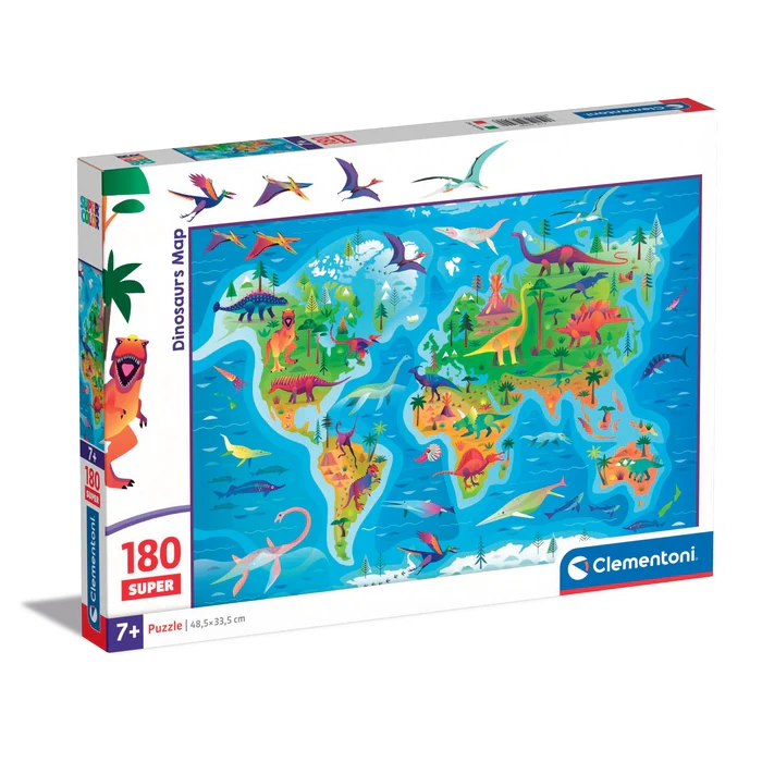 Dinosaurs Map - 180 pièces - E-shop mondial – Produits durables, modernes et accessibles partout - Lego dinosaure