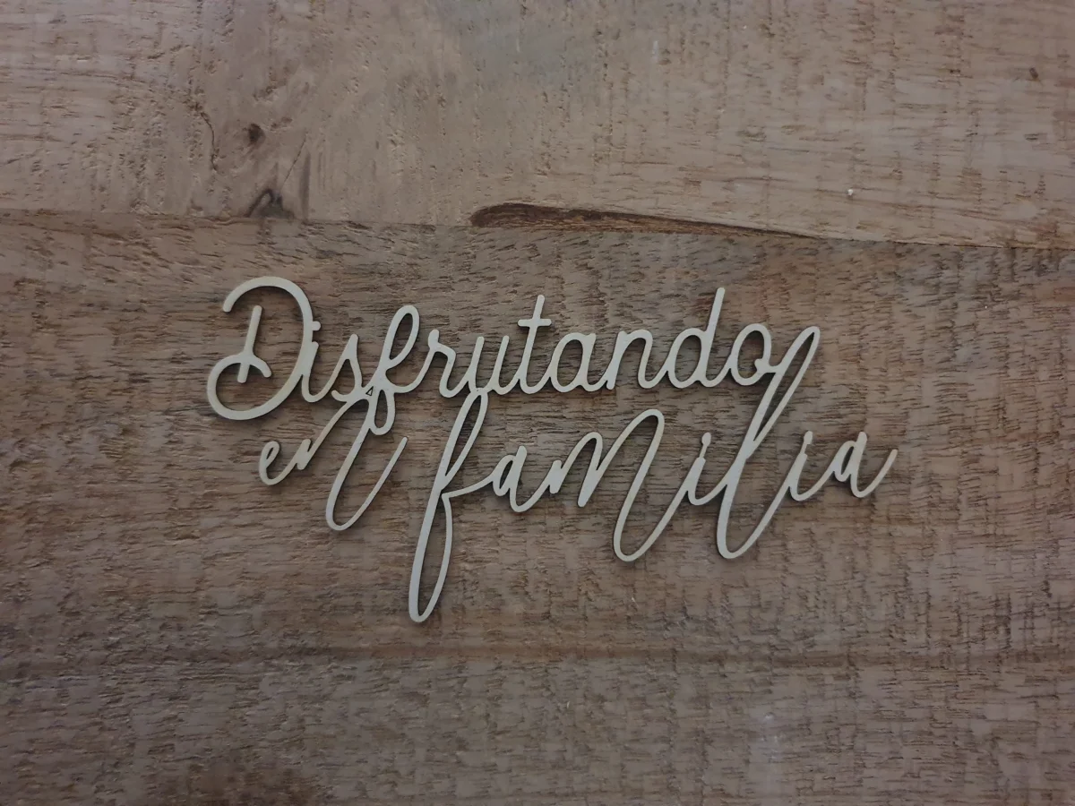 Carton ESPAGNOL Disfrutando familia Saldi Straordinari Offerte Speciali Disponibili Adesso