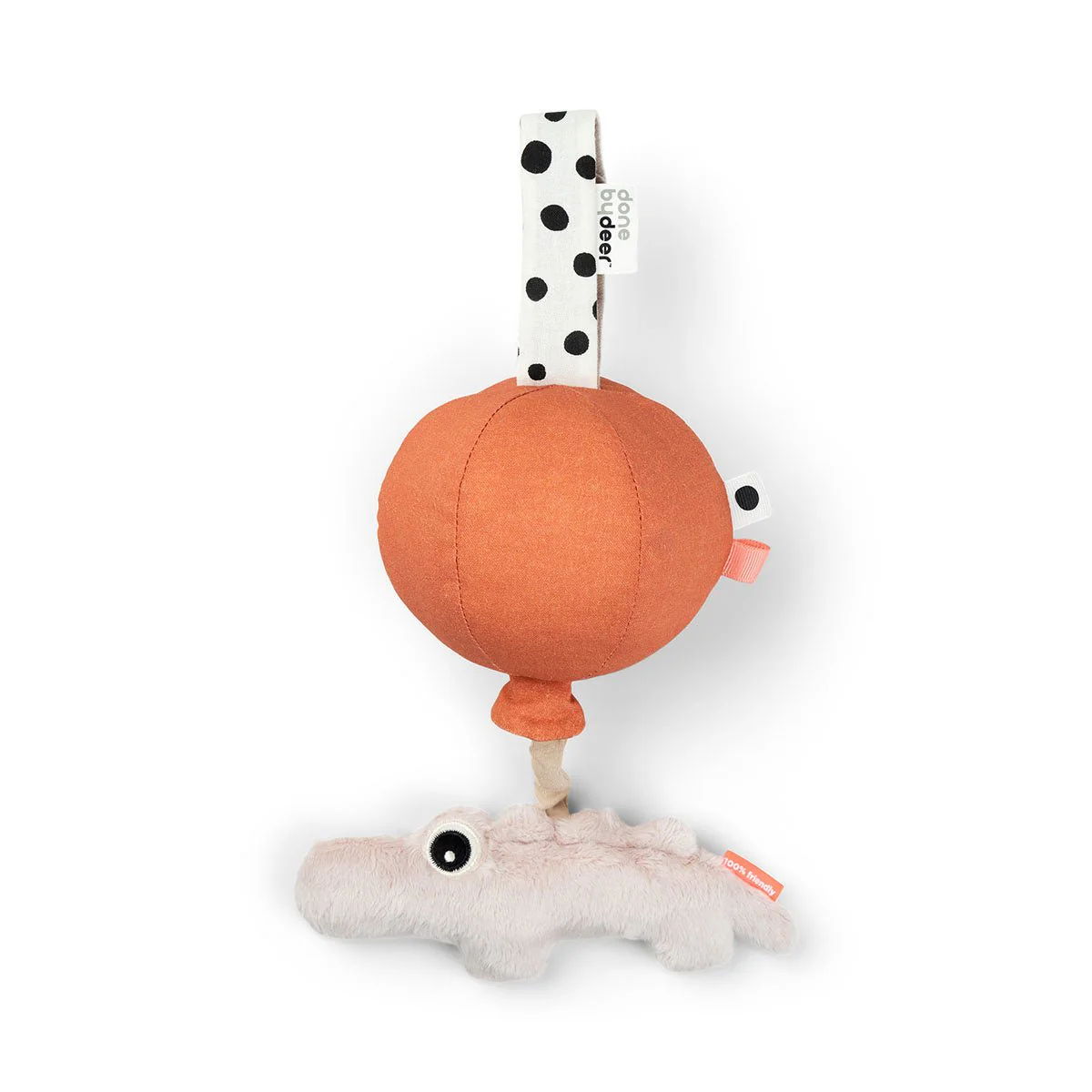 Done by Deer Pendentif musical Baby Happy Clouds Croco Powder - E-shop mondial – Produits durables, modernes et accessibles partout Les Cotons de Romane : e-shop éco-responsable de la maison