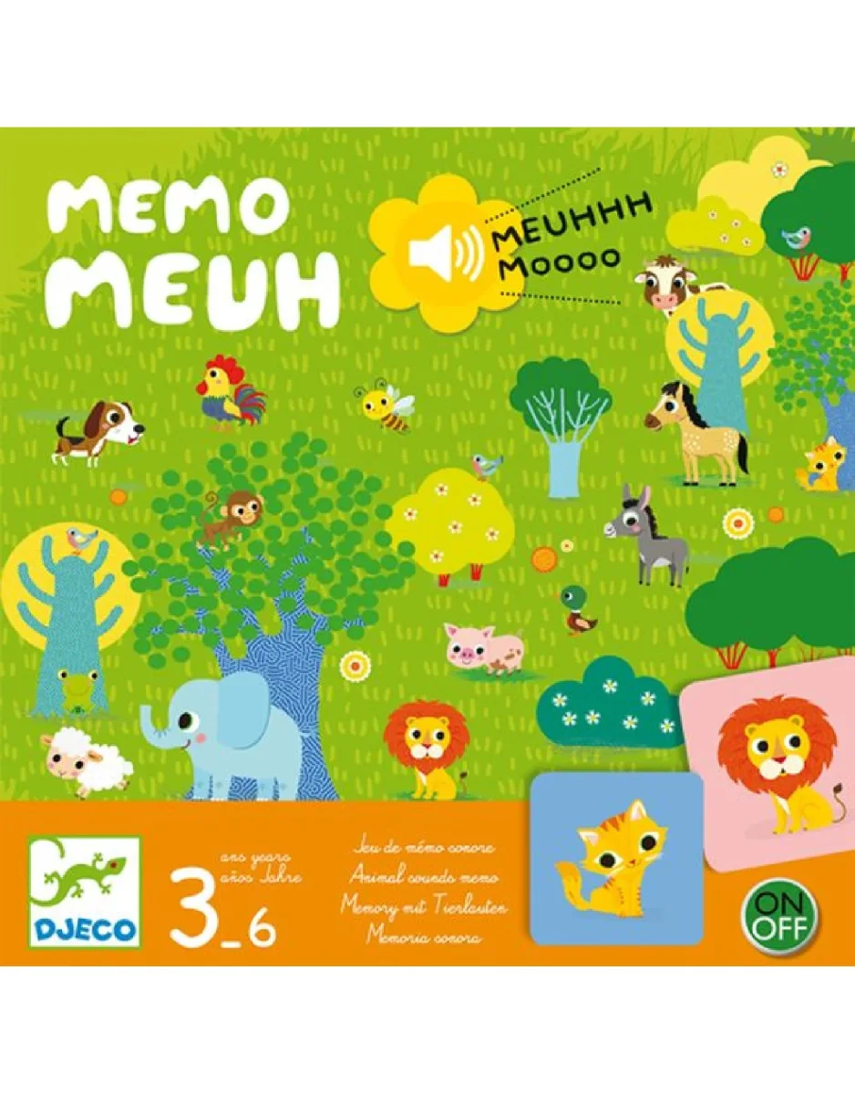Jeu - Mémo Meuh - Djeco - Boutique Maman & Bébé – Produits Essentiels au Quotidien - memo animaux jeu mémo amp bébé produit