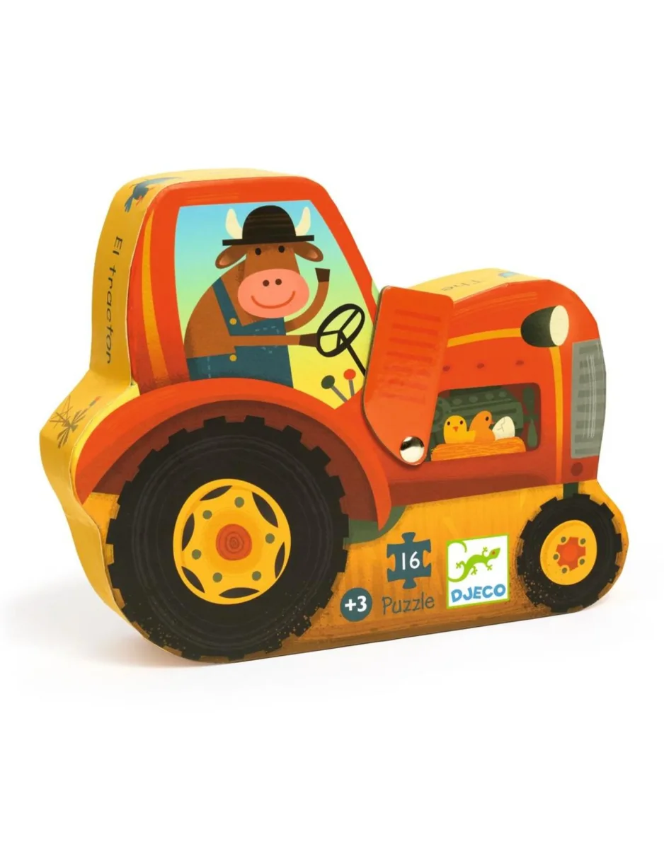 Casse-tête Silhouette - Tracteur - Djeco - Boutique Maman & Bébé – Produits Essentiels au Quotidien - {'count': 2, 'name': 'Illustration'}