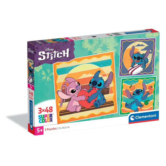 Disney Stitch - 3x48 pièces - E-shop mondial – Produits durables, modernes et accessibles partout - nettoyage - pièce e-shop produit
