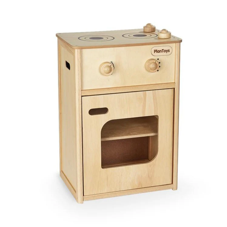 Plan Toys - Cuisinière||Plan Toys - Kitchen Stove promenade - Boutique Bébé en Ligne : Soins, Jouets et Articles Maison