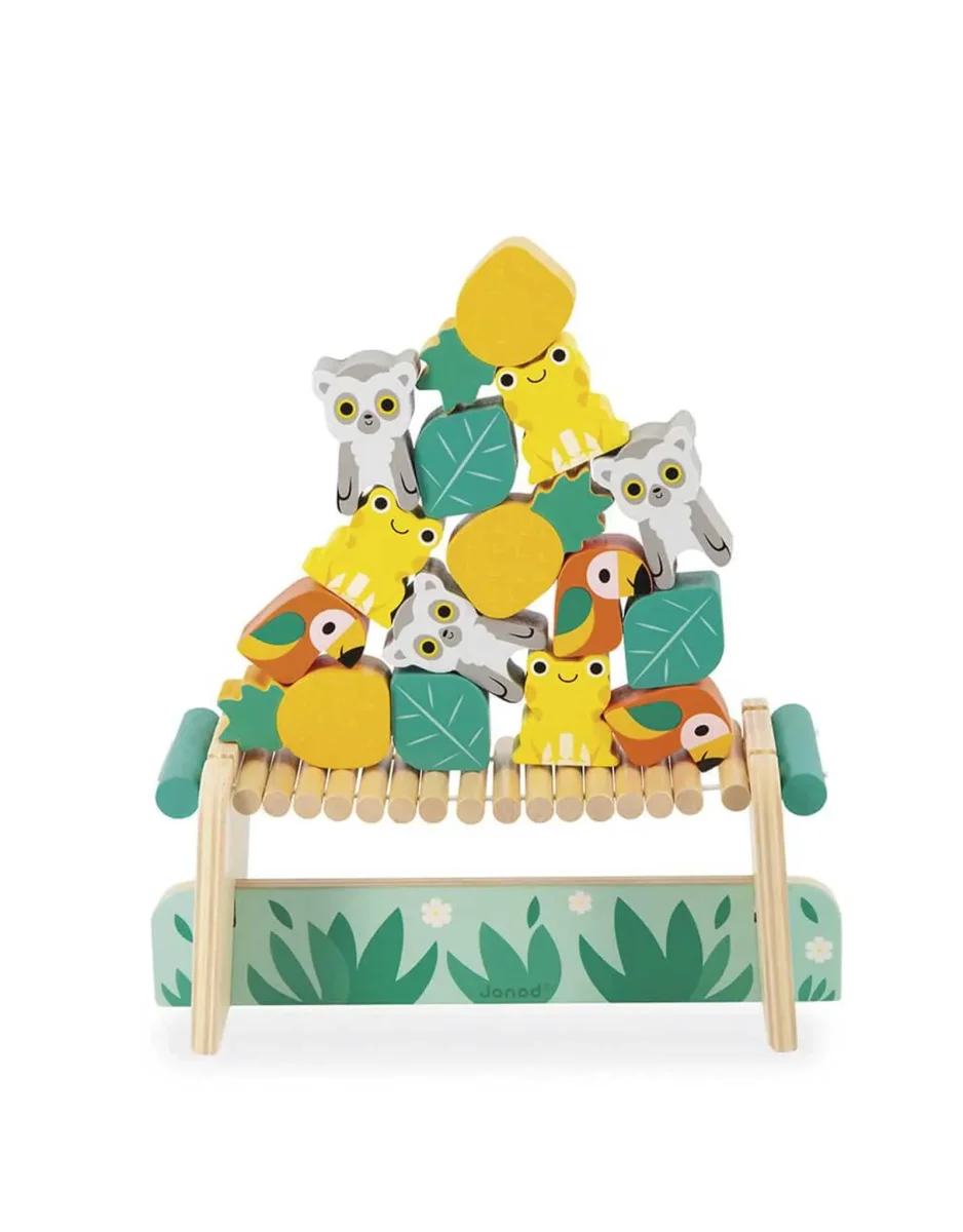 Jeu d'équilibre tropical Joueurs - Tropik - Janod - Boutique Maman & Bébé – Produits Essentiels au Quotidien