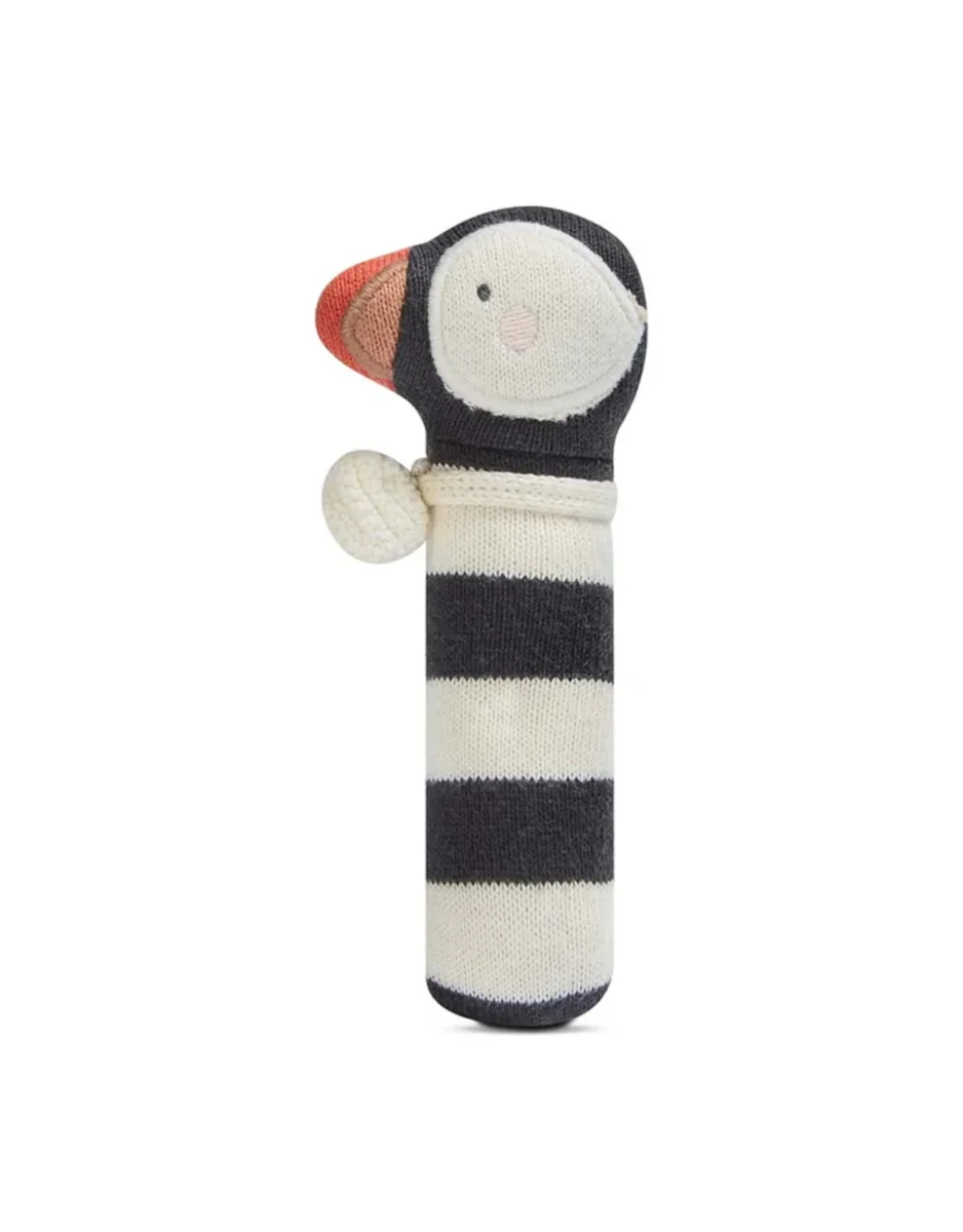 Hochet en tricot - Macareux - kit Avery Row - Boutique Maman & Bébé – Produits Essentiels au Quotidien