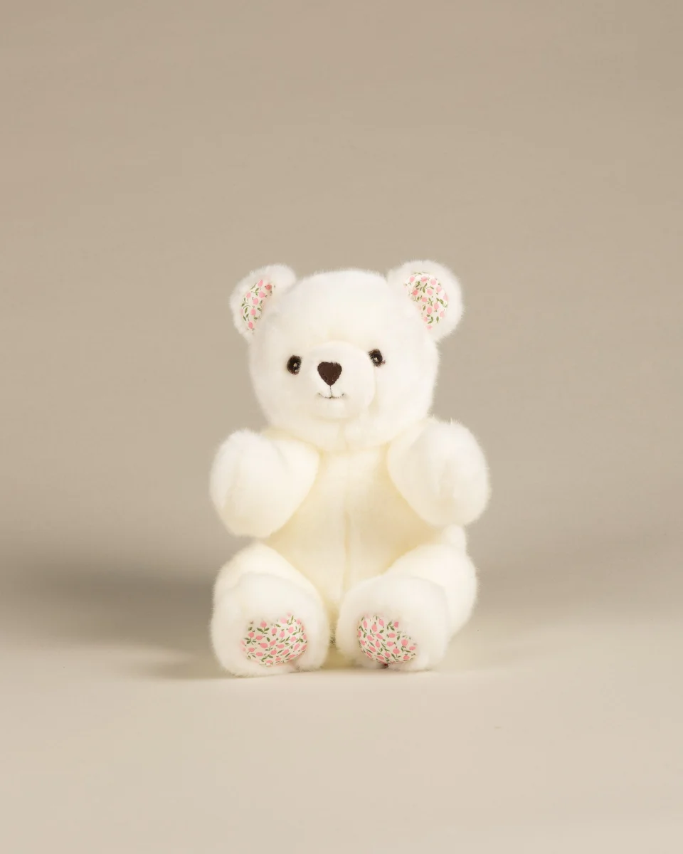 Peluche Grand Ours Robert Blanc Liberty - Vins international Rouges Harmonieux pour Chaque Occasion