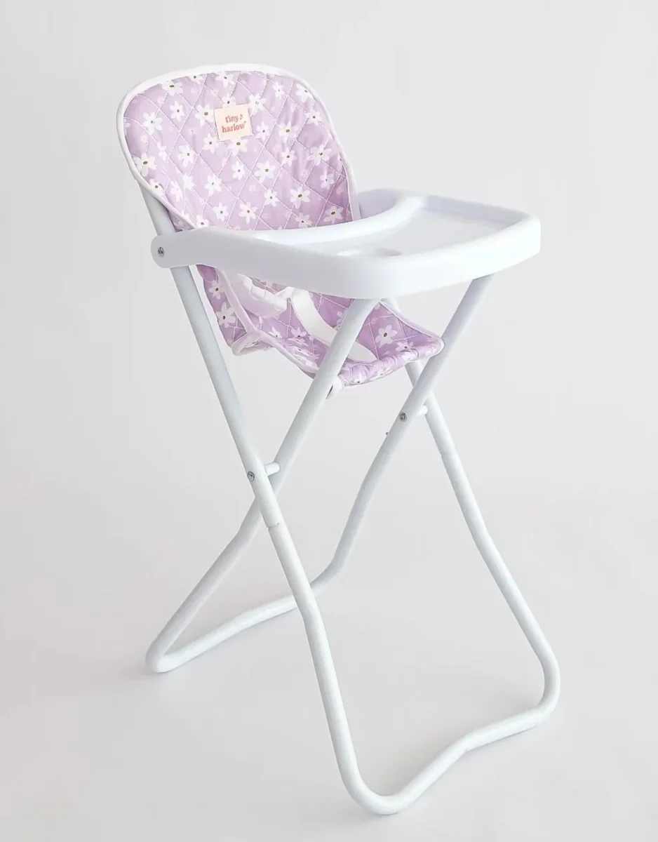 Chaise haute sur pattes pour poupée - Daisy - Tiny Harlow - Boutique Maman & Bébé Dots – Produits Essentiels au Quotidien