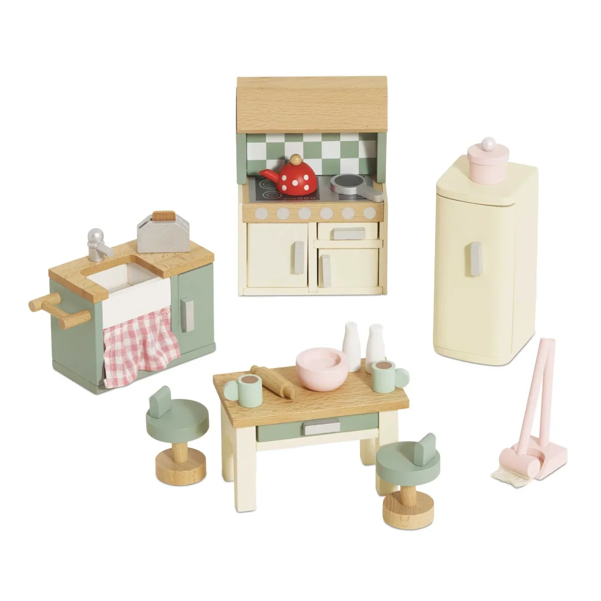 MEUBLES CUISINE EN BOIS POUR MAISONS DE POUPÉES - Boutique Maman & Bébé – Produits Essentiels au Quotidien Armoire 3 Portes Casinha Maison Mobilier chambre enfant • Kit-M